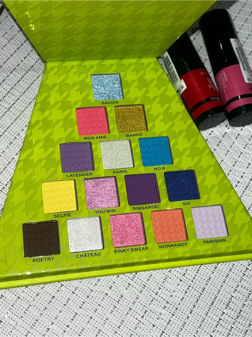 NIB Emily In Paris Limited Edition Makeup Bundle - Eyeshadow Palette & Lipsticks
